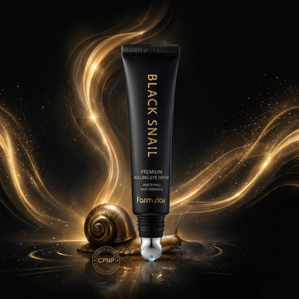Farmstay Black Snail Premium Rolling Eye Serum